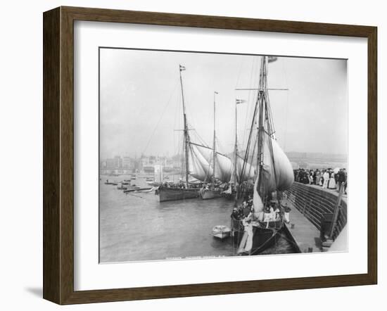 Sailing Yachts at Ramsgate-null-Framed Premium Photographic Print