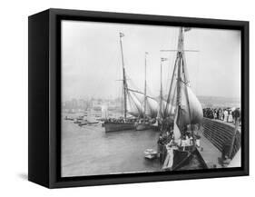 Sailing Yachts at Ramsgate-null-Framed Stretched Canvas