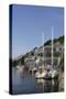 Sailing Yachts Moored in Looe Harbour, Cornwall, England, United Kingdom, Europe-Nick Upton-Stretched Canvas
