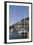 Sailing Yachts Moored in Looe Harbour, Cornwall, England, United Kingdom, Europe-Nick Upton-Framed Photographic Print