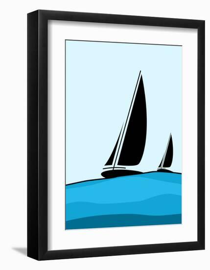 Sailing-Ayse-Framed Art Print