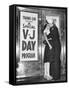 Sailor and His Girlfriend Celebrate News of the End of War in Front of a Theatre in New York's Time-null-Framed Stretched Canvas