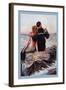 Sailor and Mermaid-null-Framed Art Print