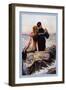 Sailor and Mermaid-null-Framed Art Print