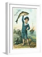 Sailor Boy Trade Card-null-Framed Giclee Print