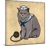 Sailor Cat-Marcus Prime-Mounted Art Print