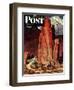 "Sailor Comes Home to Mountain Ranch," Saturday Evening Post Cover, August 25, 1945-Mead Schaeffer-Framed Giclee Print