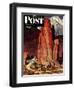 "Sailor Comes Home to Mountain Ranch," Saturday Evening Post Cover, August 25, 1945-Mead Schaeffer-Framed Giclee Print