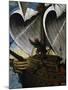Sailor Hoisting Sail, Detail, Portugal, 16th Century-null-Mounted Giclee Print