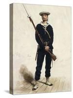Sailor in Uniform, 1880-null-Stretched Canvas
