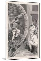 Sailor is Punished by Being Made to Work the Treadmill in Hobart Tasmania-A. Legrand-Mounted Art Print