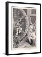 Sailor is Punished by Being Made to Work the Treadmill in Hobart Tasmania-A. Legrand-Framed Art Print