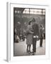 Sailor Kissing His Girlfriend Goodbye before Returning to Duty, Pennsylvania Station-Alfred Eisenstaedt-Framed Photographic Print