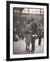 Sailor Kissing His Girlfriend Goodbye before Returning to Duty, Pennsylvania Station-Alfred Eisenstaedt-Framed Photographic Print