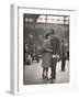 Sailor Kissing His Girlfriend Goodbye before Returning to Duty, Pennsylvania Station-Alfred Eisenstaedt-Framed Photographic Print