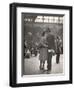 Sailor Kissing His Girlfriend Goodbye before Returning to Duty, Pennsylvania Station-Alfred Eisenstaedt-Framed Photographic Print