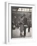 Sailor Kissing His Girlfriend Goodbye before Returning to Duty, Pennsylvania Station-Alfred Eisenstaedt-Framed Photographic Print