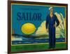 Sailor Lemon Label - Tustin, CA-Lantern Press-Framed Art Print