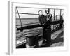 Sailor Relaxing Aboard a Us Navy Cruiser at Sea While Reading a Copy of Life Magazine During WWII-Ralph Morse-Framed Photographic Print