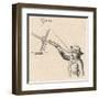 Sailor Uses a "Jacob's Staff" to Calculate the Angle Between a Star and the Horizon-null-Framed Art Print