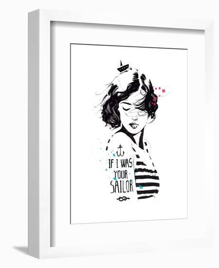 Sailor-Manuel Rebollo-Framed Art Print