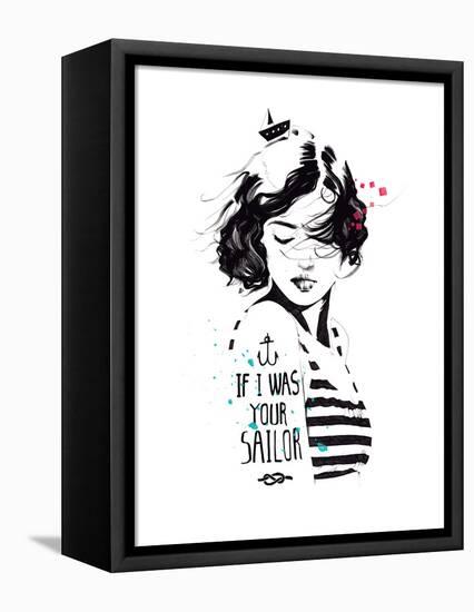 Sailor-Manuel Rebollo-Framed Stretched Canvas