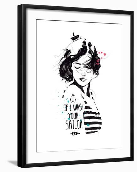 Sailor-Manuel Rebollo-Framed Art Print