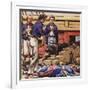 Sailors at a Ship's Cannon-Pat Nicolle-Framed Giclee Print