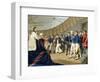 Sailors at Prayer on Board Lord Nelson's Ship after the Battle of the Nile-John Augustus Atkinson-Framed Giclee Print