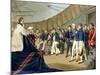 Sailors at Prayer on Board Lord Nelson's Ship after the Battle of the Nile-John Augustus Atkinson-Mounted Giclee Print