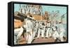 Sailors' Boxing Match On Board Ship-null-Framed Stretched Canvas