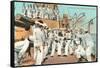 Sailors' Boxing Match On Board Ship-null-Framed Stretched Canvas