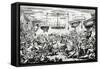 Sailors Carousing, or a Peep in the Long Room, 1825-George Cruikshank-Framed Stretched Canvas