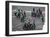 Sailors Carry Stretchers in Response to a Mass Casualty Drill-null-Framed Photographic Print