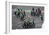 Sailors Carry Stretchers in Response to a Mass Casualty Drill-null-Framed Photographic Print