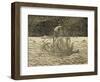 Sailors Following Northern Route, Engraving from Universal Cosmology-Andre Thevet-Framed Giclee Print