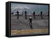 Sailors Man the Rails on the AmphibioUS Assault Ship USS Essex-Stocktrek Images-Framed Stretched Canvas