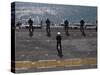 Sailors Man the Rails on the AmphibioUS Assault Ship USS Essex-Stocktrek Images-Stretched Canvas