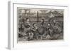 Sailors of HMS Challenger Having Tea at a Tea-House Near Yokohama, Japan-null-Framed Giclee Print