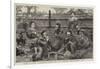 Sailors of HMS Challenger Having Tea at a Tea-House Near Yokohama, Japan-null-Framed Giclee Print