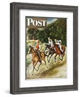 "Sailors on Girl Chase," Saturday Evening Post Cover, July 10, 1948-Constantin Alajalov-Framed Giclee Print