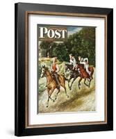 "Sailors on Girl Chase," Saturday Evening Post Cover, July 10, 1948-Constantin Alajalov-Framed Giclee Print