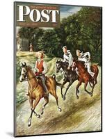 "Sailors on Girl Chase," Saturday Evening Post Cover, July 10, 1948-Constantin Alajalov-Mounted Giclee Print