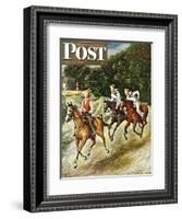 "Sailors on Girl Chase," Saturday Evening Post Cover, July 10, 1948-Constantin Alajalov-Framed Giclee Print