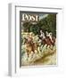 "Sailors on Girl Chase," Saturday Evening Post Cover, July 10, 1948-Constantin Alajalov-Framed Premium Giclee Print