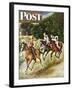 "Sailors on Girl Chase," Saturday Evening Post Cover, July 10, 1948-Constantin Alajalov-Framed Giclee Print