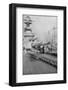 Sailors Painting a Battleship's Guns-null-Framed Photographic Print