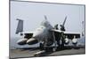 Sailors Perform Maintenance on an F-A-18F Super Hornet-null-Mounted Photographic Print