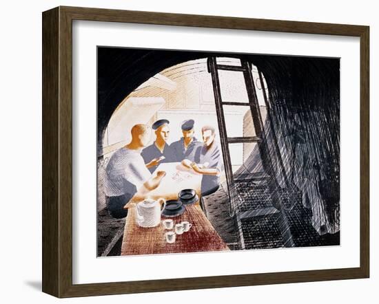 Sailors Playing Cards-Eric Ravilious-Framed Giclee Print