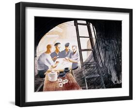 Sailors Playing Cards-Eric Ravilious-Framed Giclee Print